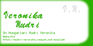 veronika mudri business card